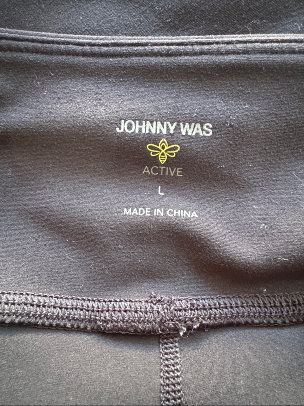 Johnny Was Bee Active Leggings With Pockets Black Rose Size L - Picture 10 of 14